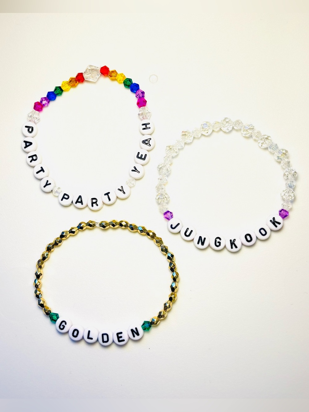 (3pcs) BTS JUNGKOOK BIAS BRACELET BUNDLE